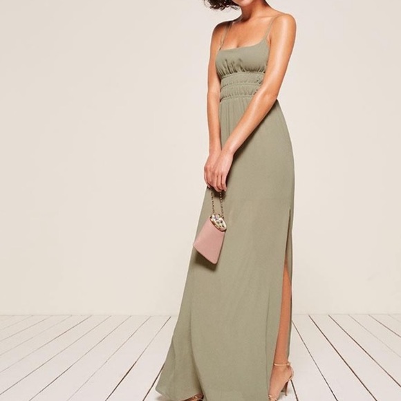 Reformation Dresses & Skirts - Reformation Tudor Maxi Dress in Sage Green